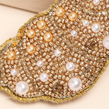 Beaded Croissant Keyring And Bag Charm, 2 of 2