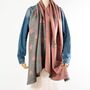 Pink And Grey Personalised Star Reversible Scarf, thumbnail 1 of 11