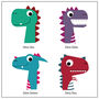 Personalised Childrens Dinosaur Clock, thumbnail 9 of 10