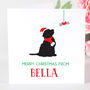 Personalised Cockapoo/Cavapoo Dog Christmas Card, thumbnail 1 of 5