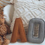 Couples Initials Corduroy Fabric Letters, thumbnail 3 of 8