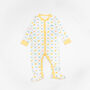 Little Ducks Baby Sleep Suit In Organic Cotton, thumbnail 3 of 4