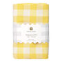 Yellow And White Fabric Gingham Tablecloth, thumbnail 4 of 4