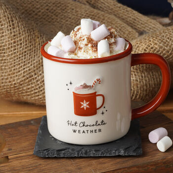 Hot Chocolate Weather Winter Mug, 2 of 8