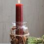 Dark Red Pillar Advent Candle, thumbnail 1 of 2