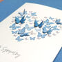 Sympathy Card With Paper Butterfly Heart Card, thumbnail 6 of 8