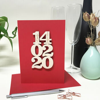 Personalised Valentines Date Card, 2 of 8