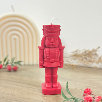 Red Nutcracker Christmas Candle And Festive Decor, 2 of 10
