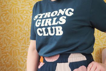 Navy Strong Girls Club T Shirt, 2 of 4