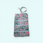 Cotton Jewellery Roll | Ditsy Duck Egg Blue And Pink Floral, thumbnail 2 of 6