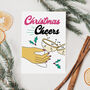 Christmas Cheers Retro Style Christmas Card, thumbnail 3 of 4