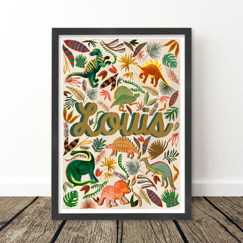 Dinosaur Name Print Set, 11 of 12