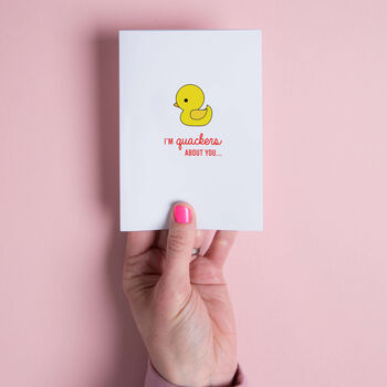 'I'm Quackers About You' Card, 4 of 5
