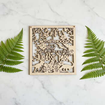 Motherhood Funny Wooden Quote Sign, 3 of 3