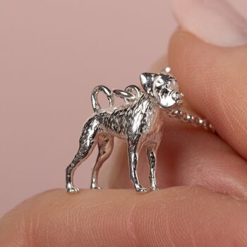 Personalised Boxer Silver Necklace, 2 of 10