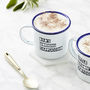 Personalised Cappuccino Or Babyccino Enamel Mug, thumbnail 2 of 2