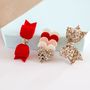 Glitter Red Collection Hair Clip Set, thumbnail 1 of 6