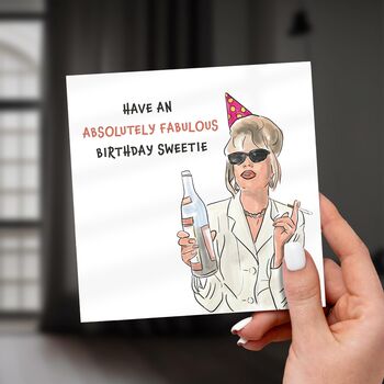 Absolutely Fabulous Card – Funny Glam Birthday Card, 2 of 7