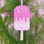 Personalised Ice Lolly Hanging Decoration, thumbnail 1 of 2