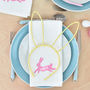 Easter Personalised Bunny Napkin, thumbnail 1 of 7