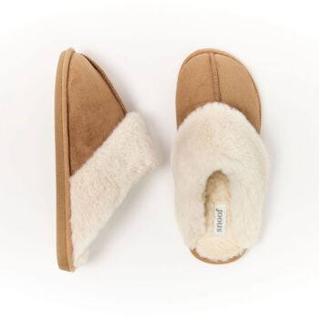 Luxury Faux Fur Women's Memory Foam Mule Slippers, 6 of 12