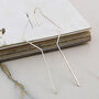 Zig Zag Gold Plated Silver Single Ear Cuff Earring, thumbnail 5 of 9