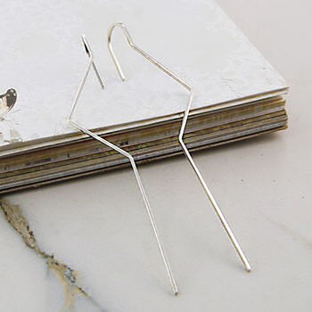 Zig Zag Gold Plated Silver Single Ear Cuff Earring, 5 of 9