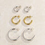 Flow Open Hoop Earrings, thumbnail 6 of 9