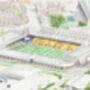 Norwich City Carrow Road Stadium Art Print, thumbnail 2 of 3