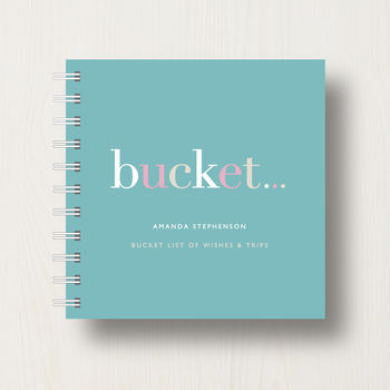 Personalised 'Bucket' List Small Notebook, 6 of 10