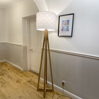 Avenir Lamp Stand Solid Oak, 2 of 12