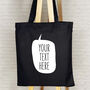 Personalised Speech Bubble Tote Bag, thumbnail 1 of 6