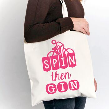 'Spin Then Gin' Tote Bag, 2 of 2