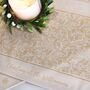 Christmas Table Place Mats Cream Filigree Four Pack, thumbnail 1 of 4