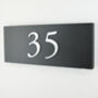Personalised House Sign With Raised Silver Lettering, thumbnail 3 of 6