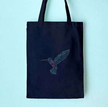 Hummingbird Tote Bag Embroidery Kit, 3 of 6