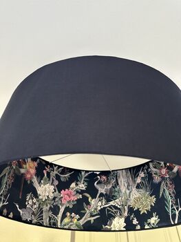 Double Sided Navy Wildlife Lampshade / Ceiling Light, 6 of 6