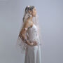 'Daisy' Delicate Floral Embroidered Wedding Veil, thumbnail 4 of 6