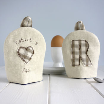Personalised Initial Egg Cup Cosy Gift, 2 of 11