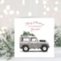 Grandad Land Rover Christmas Card, thumbnail 1 of 4