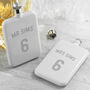 Personalised Slimline Shirt Number Hip Flask, thumbnail 2 of 10