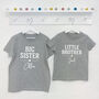 Personalised Sibling Ballpoint T Shirt Set, thumbnail 1 of 6
