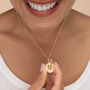 Gemini Zodiac Necklace, Sterling Silver Or Gold Plated, thumbnail 5 of 10