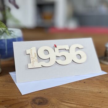 Personalised 70th Birthday 1956 Year Card, 8 of 9