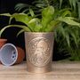 Moon Gazing Hare Bronze Terracotta Plant Pot, thumbnail 1 of 5