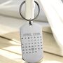 Personalised Anniversary Calendar Engraved Key Ring, thumbnail 1 of 5