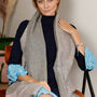 Personalised Colour Block Wool And Cashmere Blend Scarf, thumbnail 1 of 11
