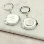 Personalised 60th Birthday Shilling Compact Mirror Keyring, thumbnail 1 of 8