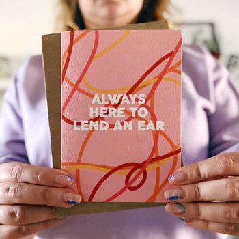 Miss You Card 'Always Here To Lend An Ear', 7 of 7