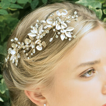 Silver, Gold Or Rose Gold Plated Bridal Hair Clip, 8 of 12
